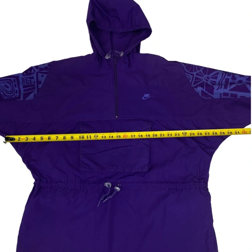 Unisex Gray Tag Nike Windbreaker Size M Vintage Purple Jacket Gray Tag Taiwan
